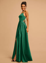 Load image into Gallery viewer, Maleah Floor-Length Prom Dresses V-neck A-Line Satin