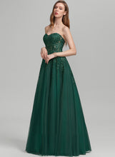 Load image into Gallery viewer, Ball-Gown/Princess Tulle Floor-Length Sweetheart Prom Dresses Sequins Lucinda With