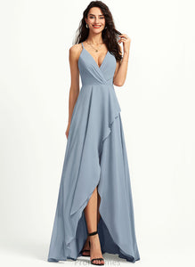 A-Line Asymmetrical Prom Dresses Camille V-neck Chiffon