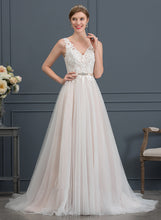 Load image into Gallery viewer, Wedding Dresses V-neck A-Line Beading Court Wedding Train With Dress Tulle Felicity