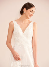 Load image into Gallery viewer, Court Wedding Dresses V-neck With Gracelyn Train A-Line Dress Lace Wedding