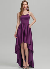 Load image into Gallery viewer, Asymmetrical Satin Kiera Ball-Gown/Princess Square Neckline Prom Dresses