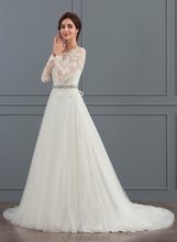 Load image into Gallery viewer, Sweep Wedding Dresses Dress Train Noelle Neck Wedding Ball-Gown/Princess Scoop Tulle