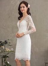 Load image into Gallery viewer, Crepe Wedding Dresses Cheyanne Dress Sheath/Column Wedding V-neck Stretch Knee-Length