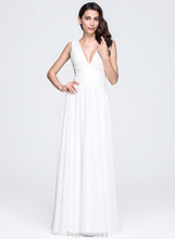 Load image into Gallery viewer, Dress Wedding Dresses V-neck Stephanie With Chiffon Wedding Floor-Length A-Line Ruffle