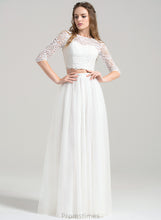 Load image into Gallery viewer, Scoop Floor-Length Neck A-Line Dress Wedding Dresses Wedding Tulle Taylor