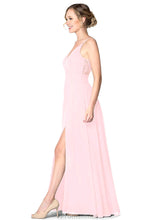 Load image into Gallery viewer, Sarahi Floor Length A-Line/Princess Spaghetti Staps Natural Waist Sleeveless Bridesmaid Dresses