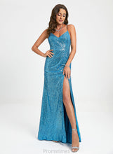 Load image into Gallery viewer, V-neck Prom Dresses Alivia Sequins Ball-Gown/Princess Tulle With Floor-Length