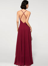 Load image into Gallery viewer, A-Line Square Floor-Length Chiffon Prom Dresses Taylor Scoop