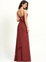 Load image into Gallery viewer, Sheath/Column With Floor-Length Neckline Split Marina Front Square Prom Dresses