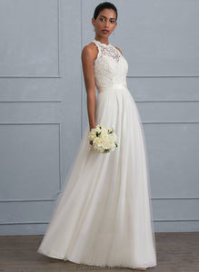 Dress Tulle Katelyn Floor-Length Wedding Dresses Scoop Neck A-Line Wedding