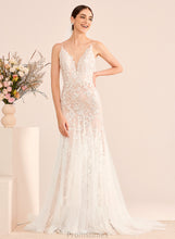 Load image into Gallery viewer, Trumpet/Mermaid Wedding Dresses Wedding Lace Court Dress Lauryn With V-neck Train