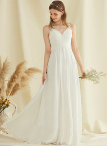 Wedding Dresses Chiffon Miranda A-Line Floor-Length Wedding Dress V-neck