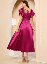 Load image into Gallery viewer, Prom Dresses Tea-Length Chloe V-neck A-Line