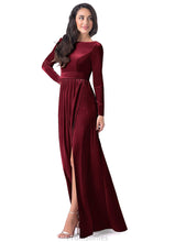 Load image into Gallery viewer, Kiley Natural Waist Straps A-Line/Princess Sleeveless Floor Length Bridesmaid Dresses