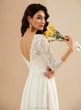 Load image into Gallery viewer, Dress Lace Train Sweep A-Line With Azaria Wedding Wedding Dresses