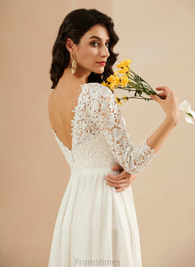 Dress Lace Train Sweep A-Line With Azaria Wedding Wedding Dresses