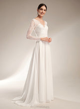 Load image into Gallery viewer, Wedding Sweep Deja V-neck Train Wedding Dresses Dress A-Line