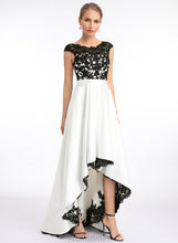 Load image into Gallery viewer, Scoop Asymmetrical Satin Ball-Gown/Princess Prom Dresses Neck Savanah