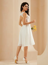 Load image into Gallery viewer, Heidy Lace Sequins Dress With V-neck Wedding Wedding Dresses Knee-Length A-Line