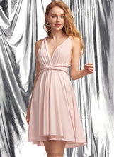 Load image into Gallery viewer, A-Line Prom Dresses Gretchen V-neck Short/Mini Jersey