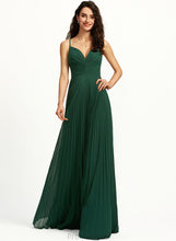 Load image into Gallery viewer, V-neck Prom Dresses A-Line Floor-Length Jasmine With Pleated