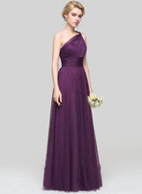 Load image into Gallery viewer, A-Line Floor-Length Ruffle With One-Shoulder Summer Prom Dresses Tulle