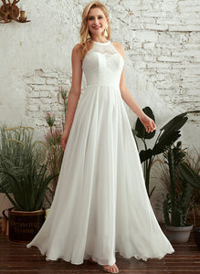 Dress Wedding Dresses Ally Neck Wedding Floor-Length A-Line Scoop