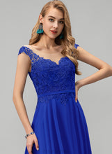 Load image into Gallery viewer, Floor-Length Sequins With Scoop Prom Dresses Chiffon Karlee A-Line