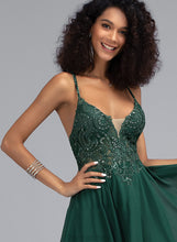 Load image into Gallery viewer, Prom Dresses Short/Mini Chiffon Beading A-Line Sequins With V-neck Mylee