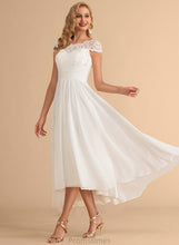 Load image into Gallery viewer, Wedding Dress Asymmetrical Renee Scoop Wedding Dresses A-Line Chiffon Neck