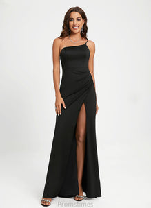 Prom Dresses Jersey One-Shoulder Sheath/Column Floor-Length Deanna