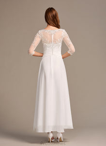 Lace Illusion Alyssa With Wedding Dresses Dress A-Line Asymmetrical Wedding