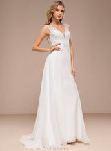 Load image into Gallery viewer, Sweep Chiffon Wedding Train V-neck Wedding Dresses Lace A-Line Dress Alani