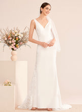 Load image into Gallery viewer, Train Trumpet/Mermaid Wedding Dresses Wedding V-neck Dress Ashlyn Lace With Court