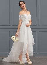 Load image into Gallery viewer, A-Line With Wedding Sequins Evie Organza Dress Wedding Dresses Asymmetrical