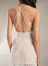 Load image into Gallery viewer, V-neck Wedding Dresses With Front Split Haley Dress Wedding Sheath/Column Floor-Length