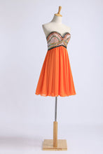 Load image into Gallery viewer, 2024 Homecoming Dresses A Line Short/Mini Sweetheart With Beads