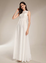 Load image into Gallery viewer, Floor-Length Neck A-Line Scoop Wedding Dresses Joanna Wedding With Dress Lace