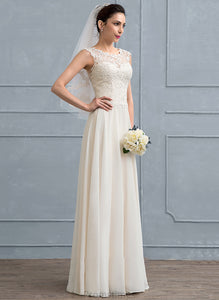 Sequins With A-Line Chiffon Wedding Dresses Dress Wedding Floor-Length Beading Alina