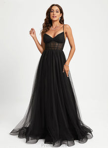 V-neck Pleated Jackie With Ball-Gown/Princess Prom Dresses Tulle Train Sweep