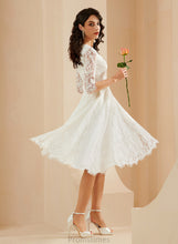 Load image into Gallery viewer, Wedding A-Line Dress Knee-Length Ximena Wedding Dresses