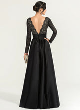 Load image into Gallery viewer, Prom Dresses V-neck Satin Jane Ball-Gown/Princess Floor-Length