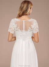 Load image into Gallery viewer, Dress Wedding Dresses Neck Asymmetrical Boat Wedding A-Line Lace Mareli Chiffon