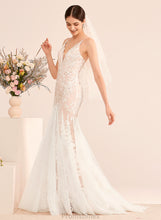 Load image into Gallery viewer, Trumpet/Mermaid Wedding Dresses Wedding Lace Court Dress Lauryn With V-neck Train