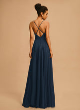 Load image into Gallery viewer, Prom Dresses Floor-Length Sequined V-neck Chiffon A-Line Sequins With Marina