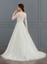 Load image into Gallery viewer, Sweep Wedding Dresses Dress Train Noelle Neck Wedding Ball-Gown/Princess Scoop Tulle