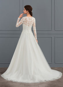 Sweep Wedding Dresses Dress Train Noelle Neck Wedding Ball-Gown/Princess Scoop Tulle