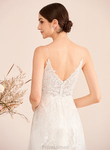 Dress Sequins V-neck Wedding Dresses A-Line Wedding Lailah With Train Court