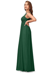 Hana Scoop Floor Length A-Line/Princess Natural Waist Sleeveless Bridesmaid Dresses